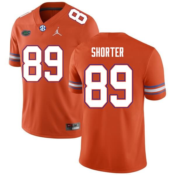 NCAA Florida Gators Justin Shorter Men's #89 Nike Orange Stitched Authentic College Football Jersey SKD4864SB